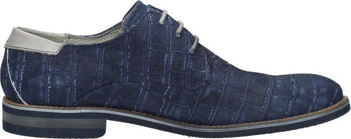 Blauwe Bugatti Veterschoenen Laino
