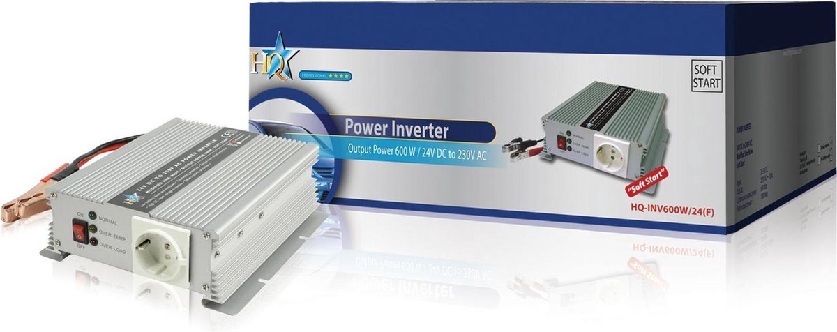 Hq Inv600w/24 Omvormer 24 - 230 V 600 W