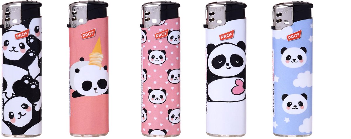 Aanstekers - Lighters - Prof - 50 stuks – Panda Cute