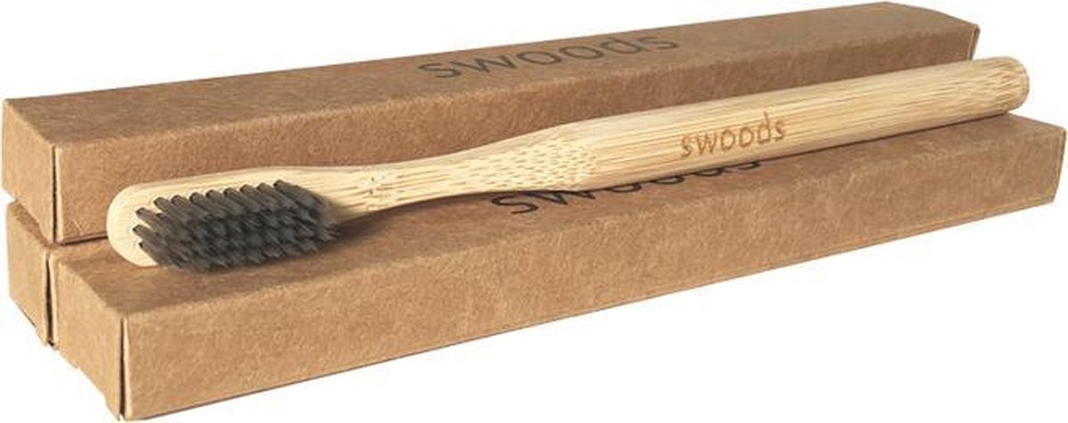 Bamboe tandenborstel 3x (blanco) (zacht) | SwoodsBrush | Gratis verzending | Bamboo tandenborstel