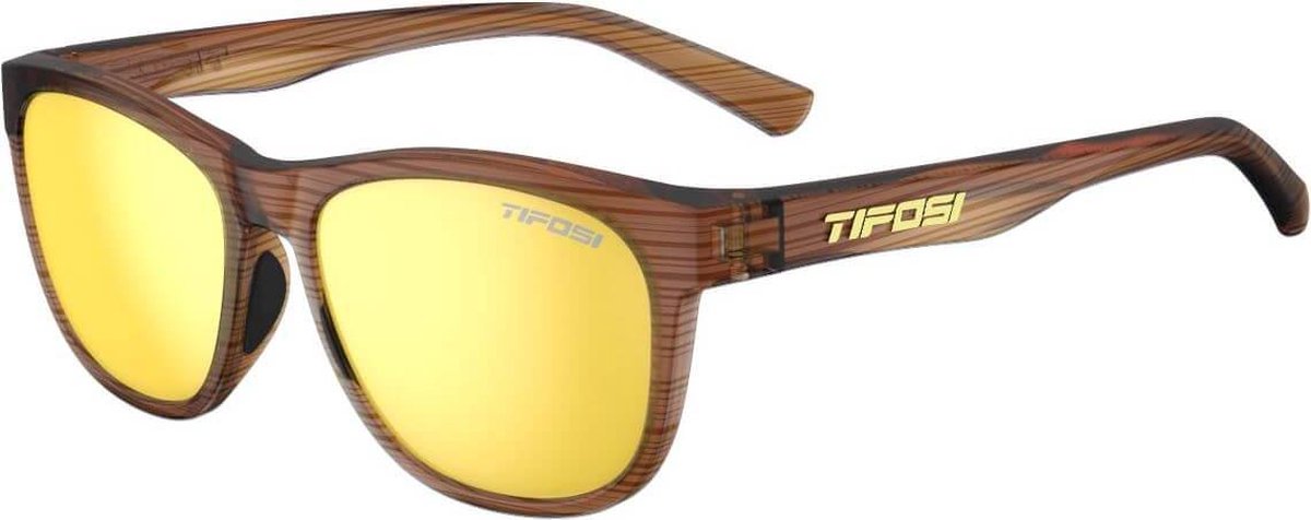 Tifosi bril - Swank - Houtnerf bruin
