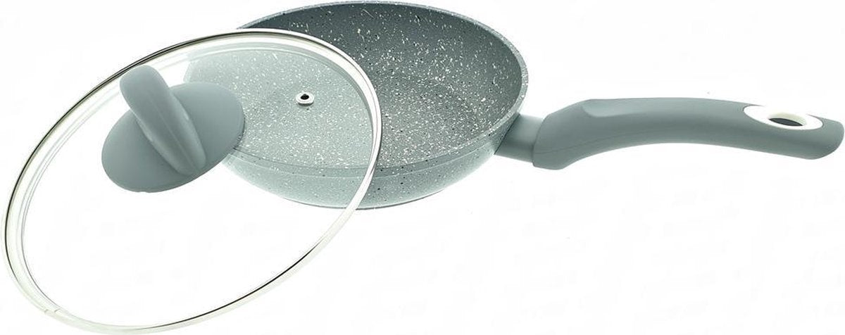 Edënberg Stonetec Line - Luxe Hapjespan Keramisch - Marmeren Coating - 20 cm - 1.2 liter