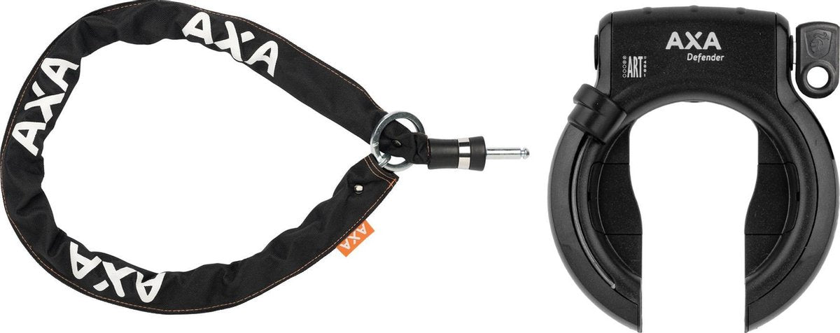 AXA Defender Zwart + AXA RLC Insteekketting 140 cm 5