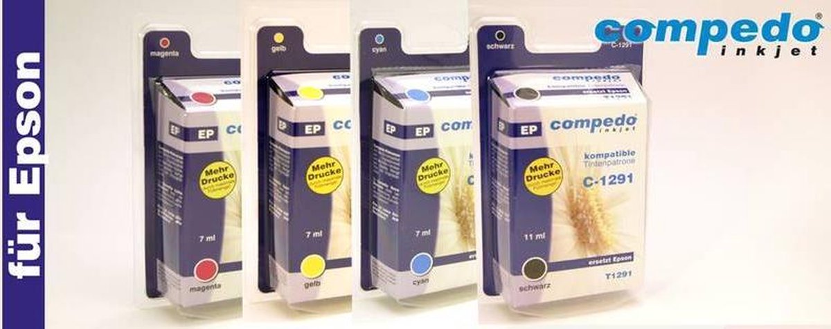 Compedo Printercartridge voor Epson T1291/T1294