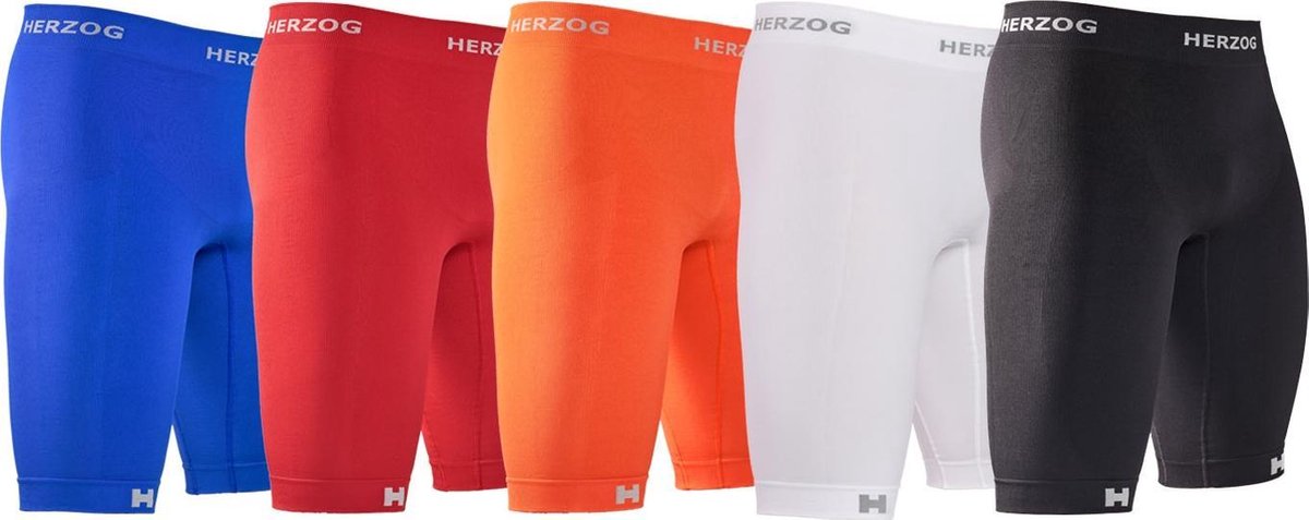Herzog Pro Compressie Short Wit-Maat 6