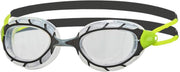 Zoggs Predator Zwembril Black Green - Clear Small Fit