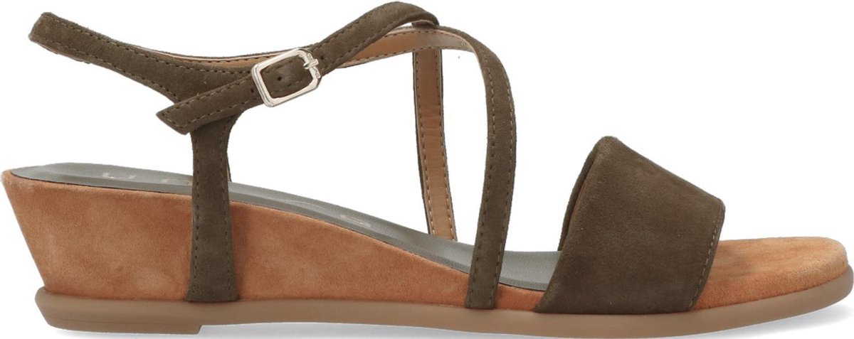 Unisa Bakiosin Sandalen - Met Sleehak - Dames - Groen - Maat 38