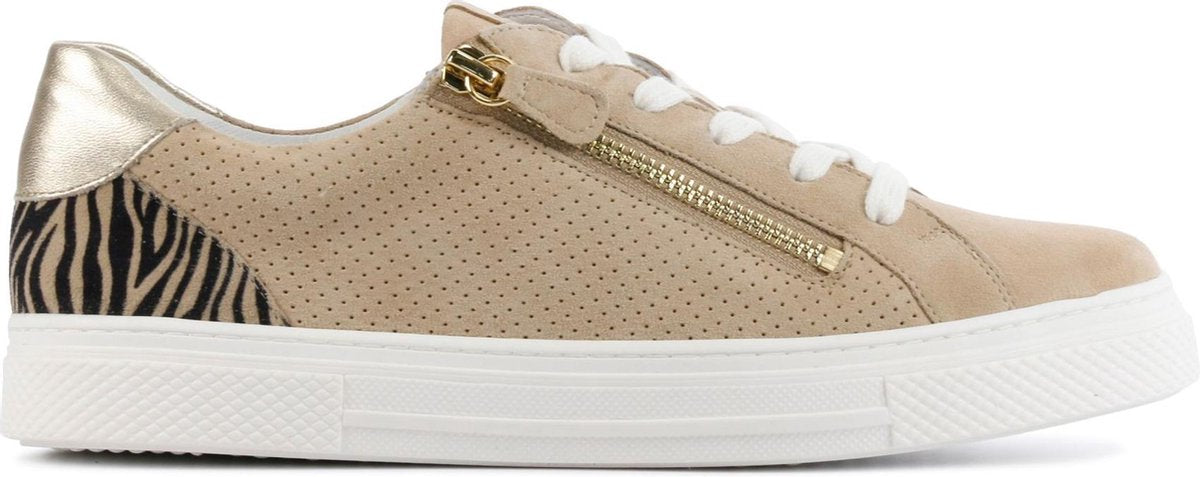 Hassia Vrouwen Suède Lage sneakers / Damesschoenen 301236 - Beige - Maat 40.5