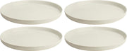 Bord Ø 26x2cm Wit - set 4 stuks