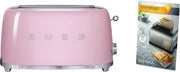 Smeg TSF01PKEU - Broodrooster - Roze + Boska Toastabags 3 stuks