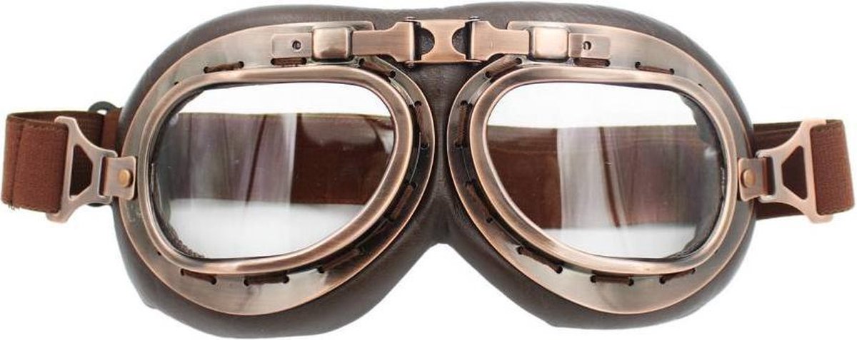 CRG vintage motorbril - helder glas