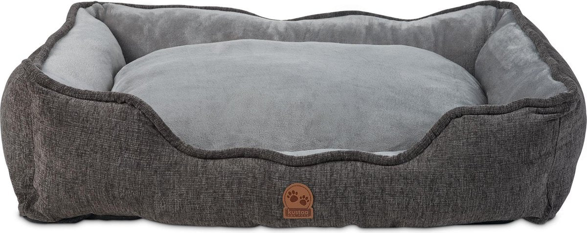 Kustaa Hondenmand - 90x69CM - Wasbaar - Antislip - Superzacht - Maat XL - Donkergrijs