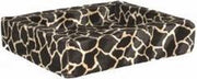 Topmast Loungemand Hondenmand  Teddystof opstaande rand-Giraffe 120x100cm
