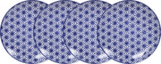 Tokyo Design Studio | Nippon Blue | Set van 4 Borden Ø 25