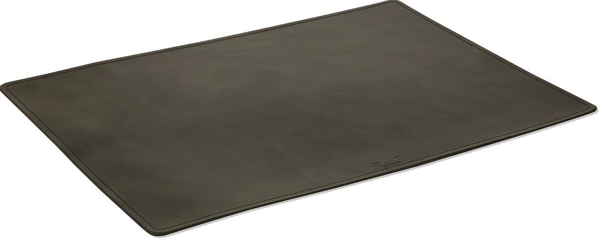 Dutchdeluxes - Placemat (set van 2 stuks) - Zwart - Leer - 48 x 33 cm