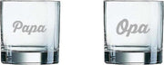 Gegraveerde wiskeyglas 38cl papa+opa