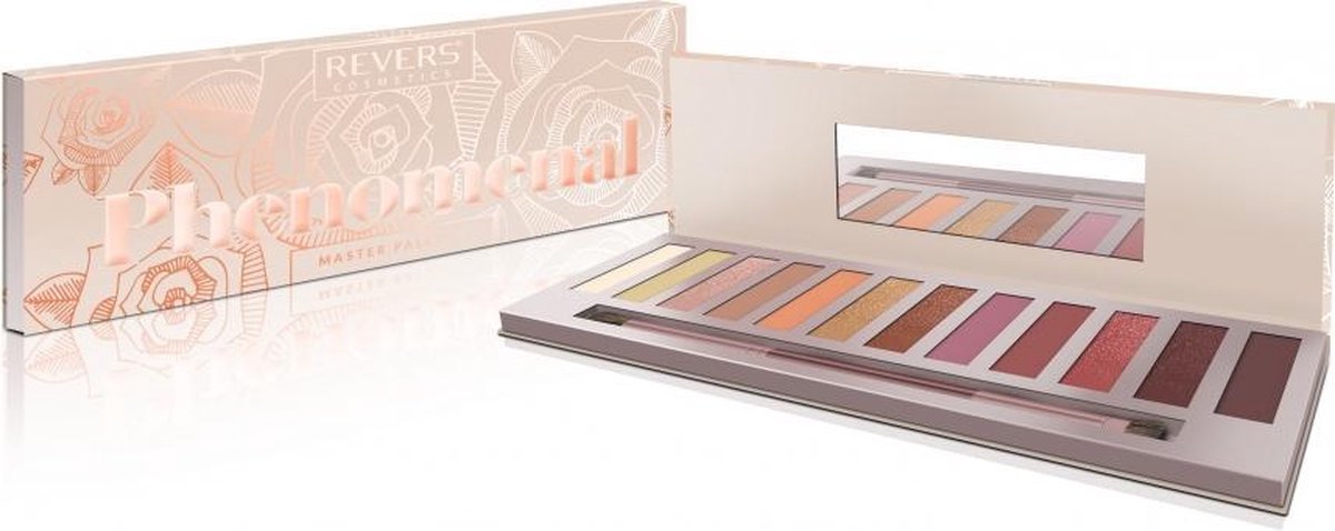 REVERS® Phenomenal 12 Colour Master Eyeshadow Palette Rose