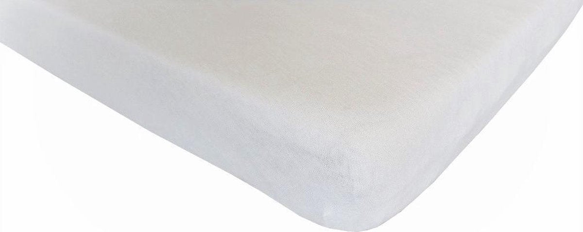 Hoeslaken katoen 60x120 cm wit jersey
