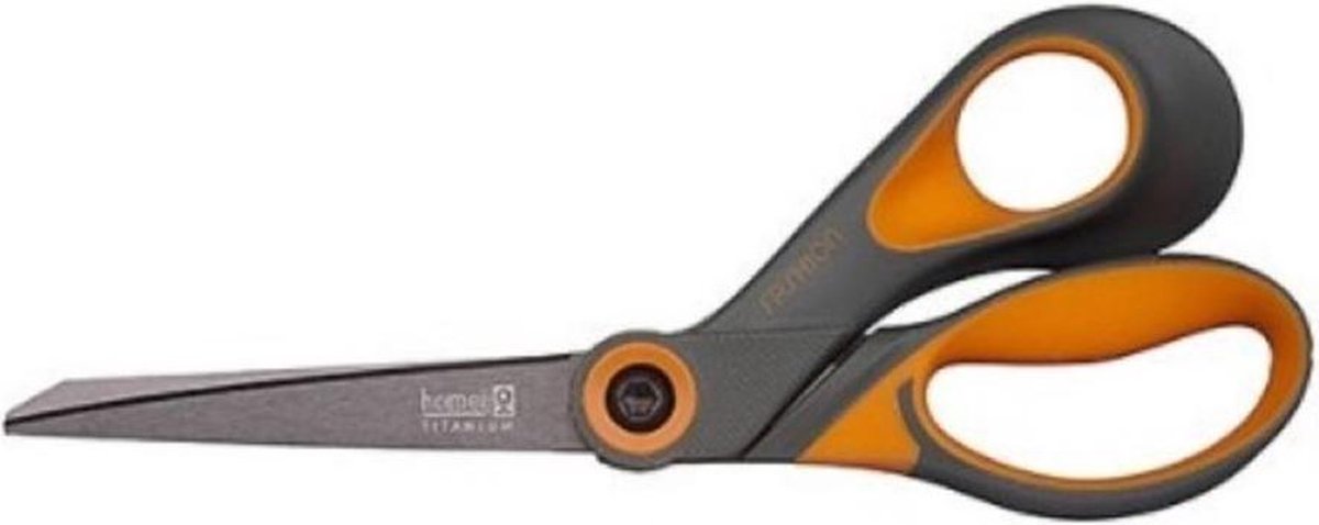 HOMEIJ stofschaar - lengte 22 cm - softgrip - titanium gecoat - zeer goede kwaliteit