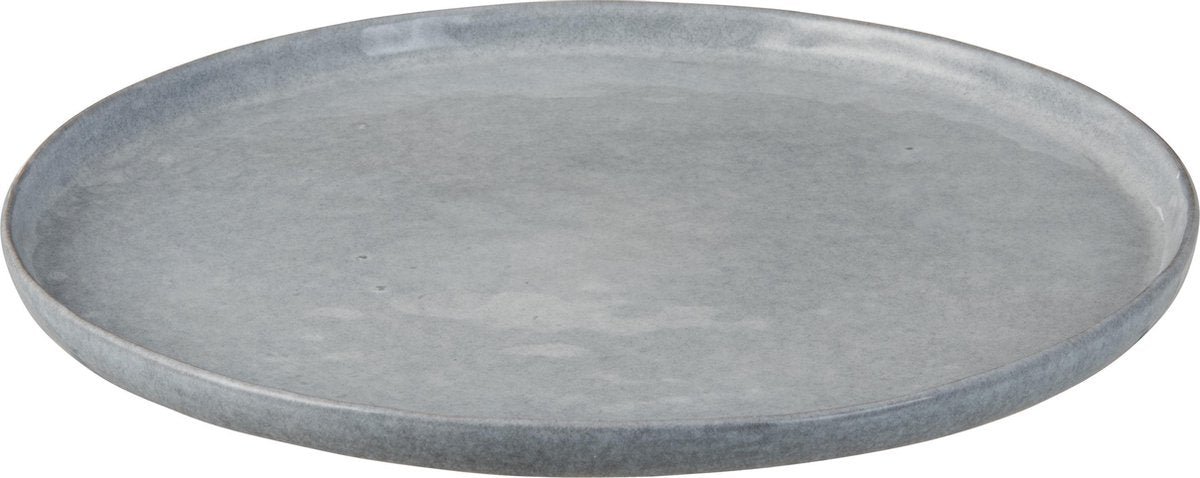 J-Line Bord Blinkend Keramiek Blauw Large