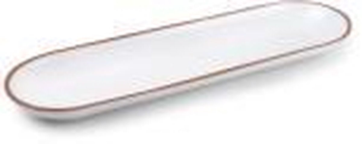 Schaal ovaal 36 x 11 cm. Terra White S&P