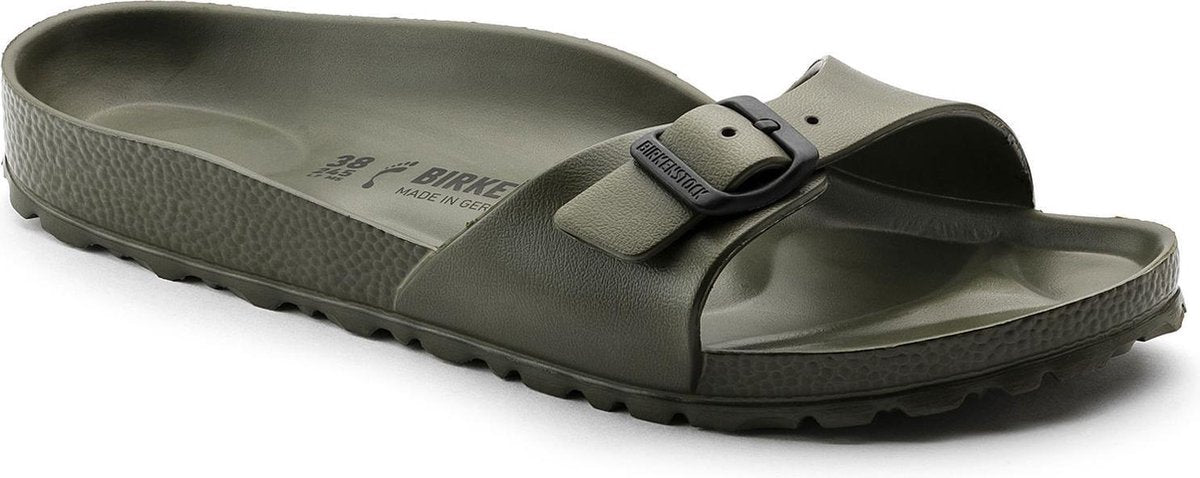 Birkenstock Madrid Dames Slippers Small fit - Khaki - Maat 38