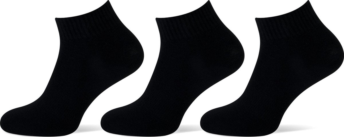 „SOCKE © Sneakersokken Enkelsokken Maat 43/46 6 paar - Zwart”