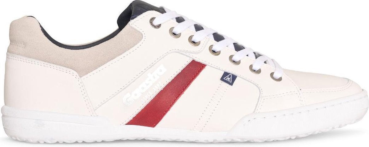 Gaastra - Heren Sneakers Milan Wit/Rood - Wit - Maat 42