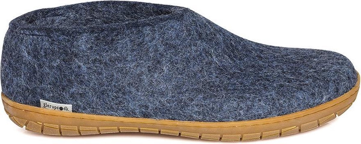 Glerups Schoen met rubber zool-Blauw-44