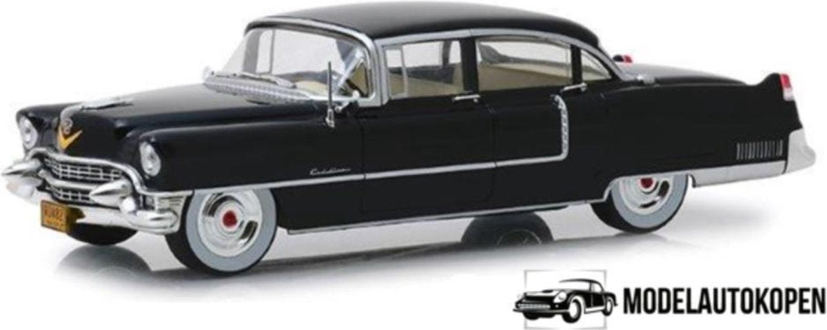 The Godfather 1955 Cadillac Fleetwood Series 60 (Zwart) (20cm) 1/24 Greenlight - Modelauto - Schaalmodel - Model auto - Schaal model - Miniatuurauto - Miniatuur autos