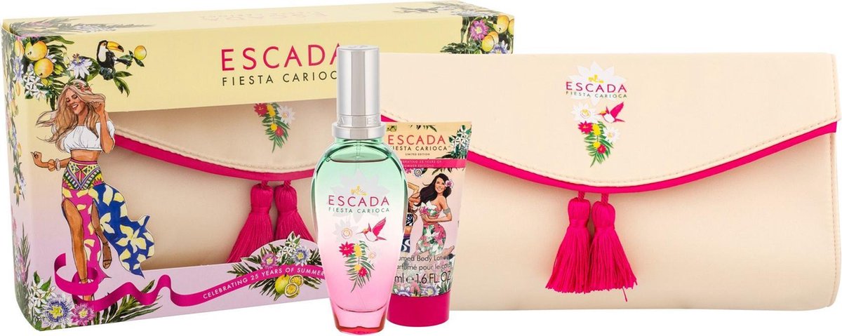 Escada  Fiesta Carioca Gift set 50 ml Eau de toilette +  50 ml body lotion + Tasje