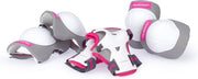 Nijdam Junior Beschermset Fusion - Grijs/Wit/Fuchsia - S