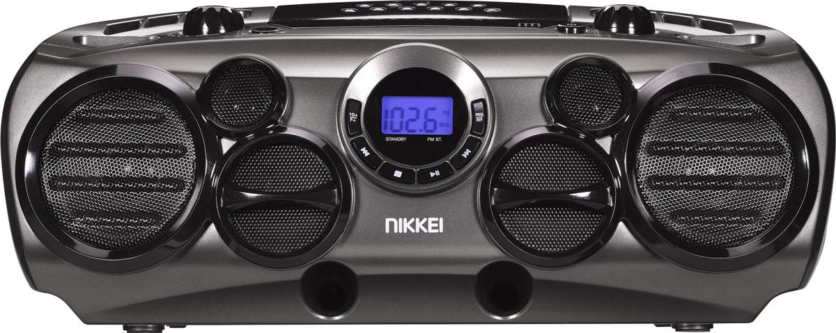 Nikkei NPRC90AT - Draagbare Boombox 10 Watt met CD-speler