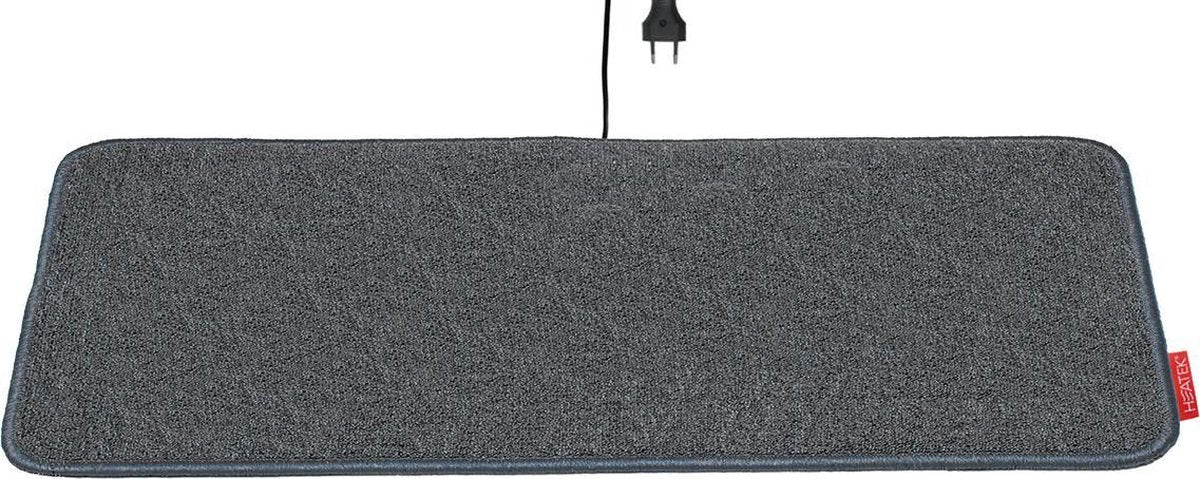 Heatek LoveSeat+ - Verwarmde voetenmat - 100x50cm - Lichtgrijs