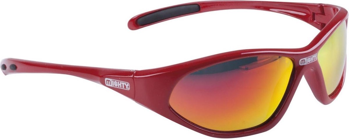 Mighty Kids iridium - Sportbril - Kinderen - Lenscat. 3 - ☀ - Rood