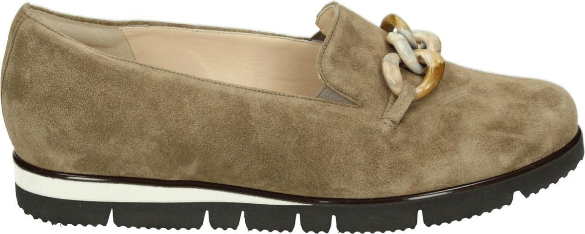 Hassia 301538 - Volwassenen Instappers - Kleur: Taupe - Maat: 38