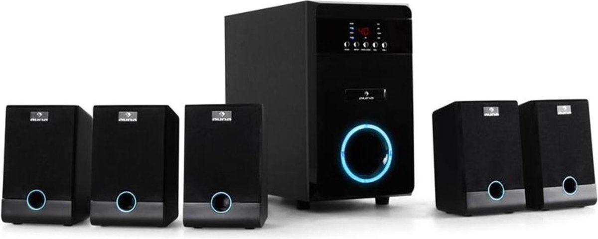 5.1-Surroundboxen-set Auna actief luidspreker thuisbioscoop