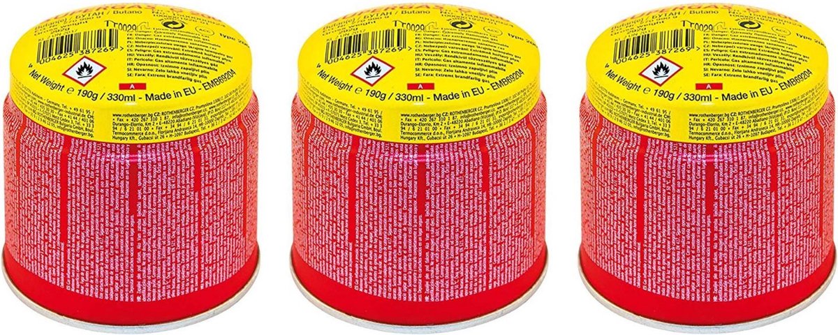 Rothenberger 3x330ml Butaangas - C200 Supergas
