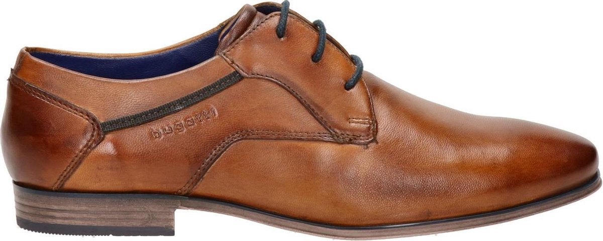 Bugatti heren veterschoen - Cognac - Maat 43