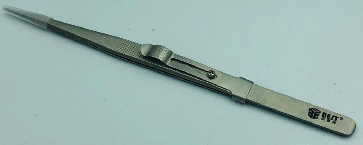 Pincet RVS 164 mm voor reparatie van precisie werk