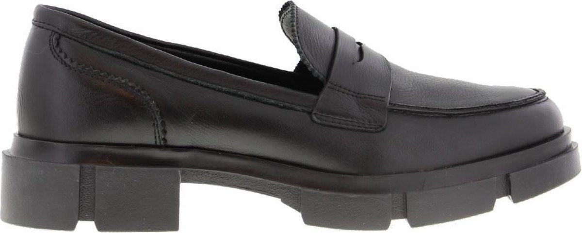 Tango | Romy 11-b black leather loafer - black sole | Maat: 39