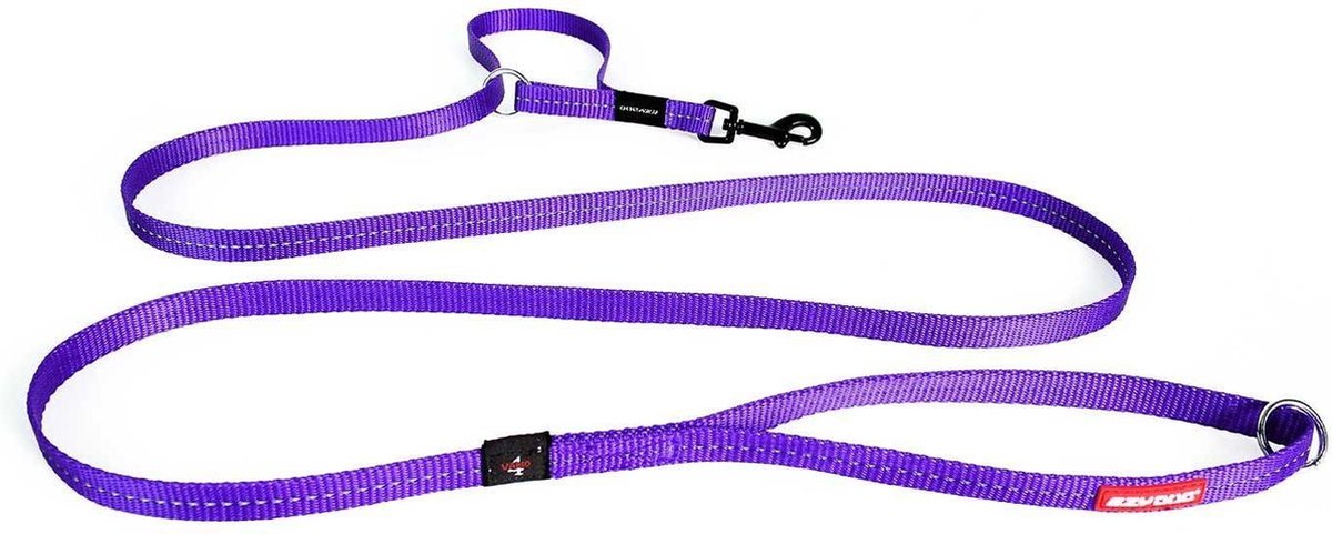 EzyDog Vario 4 LITE - Hondenlijn / riem - 12mm breed - Paars