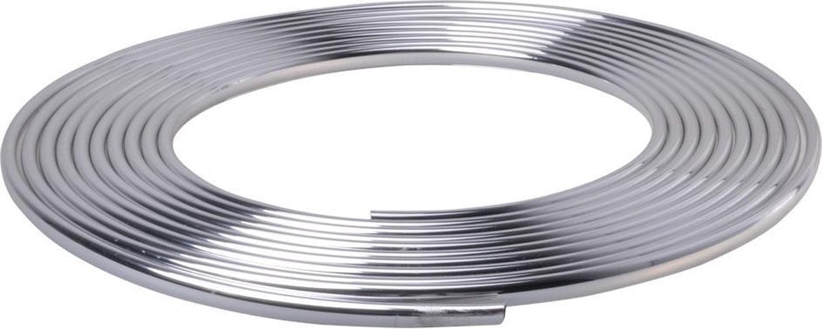 Sierlijst chroom 8x6mm 20m chroomstrip