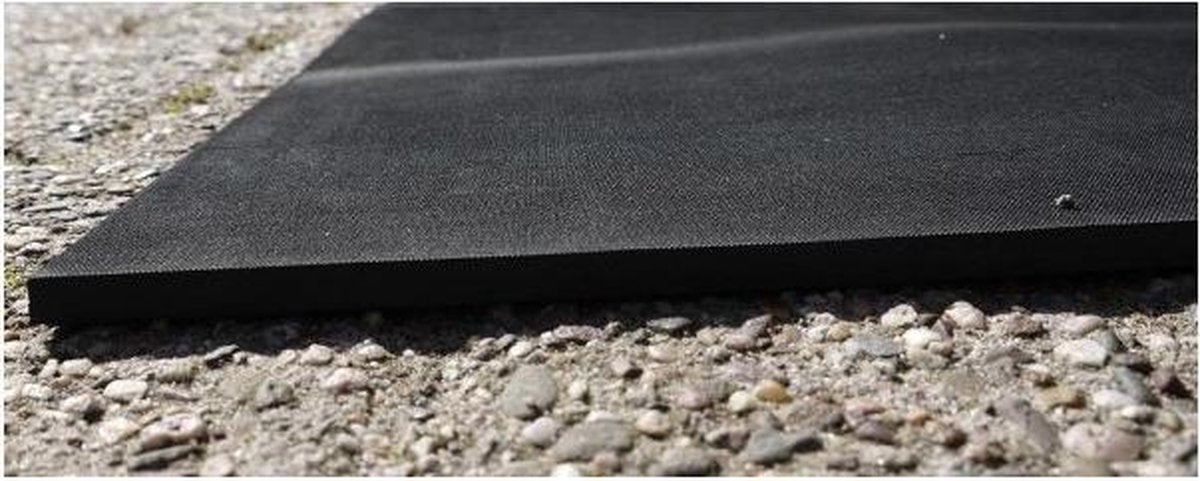 Rubberen buiten warmtemat antislip 70 Watt 36x80cm 8mm dik 