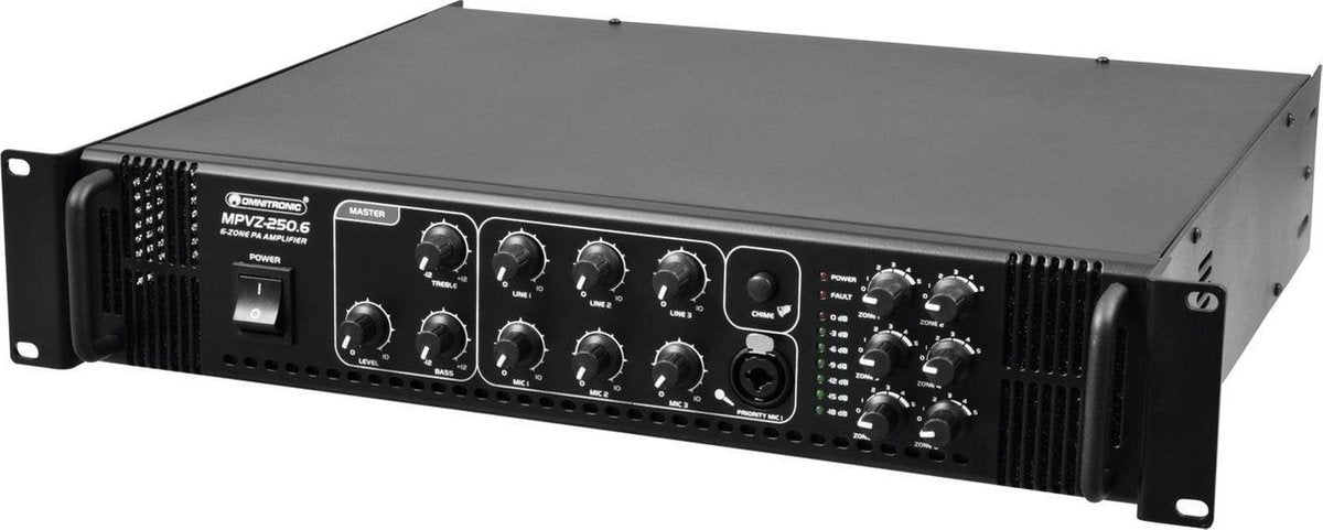 OMNITRONIC MPVZ-250.6 PA Mixing Amplifier