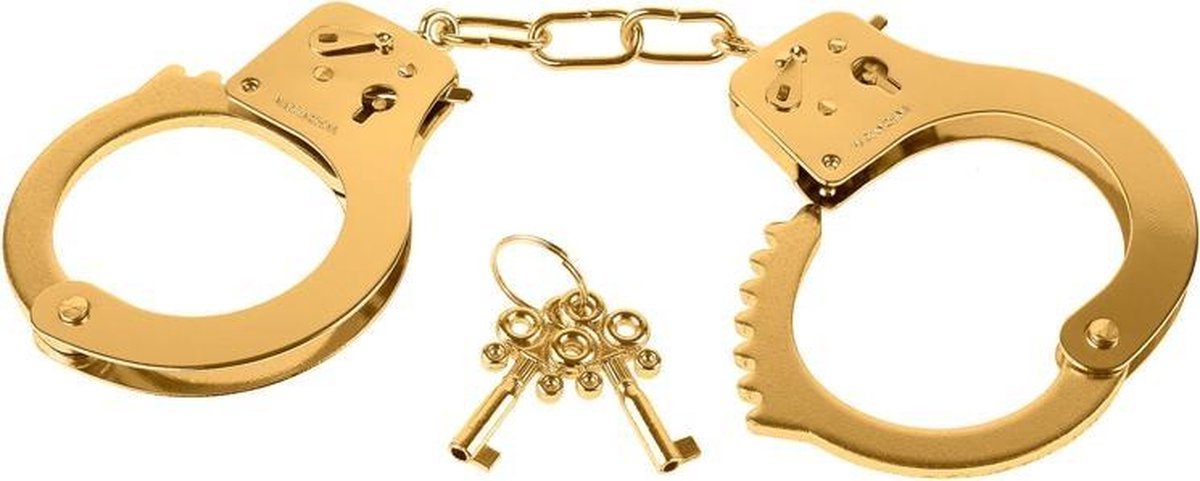 Gold Metal Cuffs - Handcuffs -