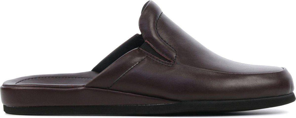 Rohde Mannen Leren Pantoffels / Herenschoenen Harde zool Sloffen - 6607 - Bordeaux - Maat 45