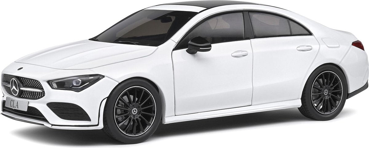 Mercedes-Benz CLA AMG Line 2019 (Wit) (30 cm) 1/18 Solido - Modelauto - Schaalmodel - Model auto - Miniatuurautos - Miniatuur auto
