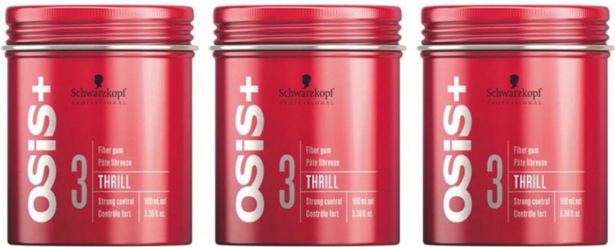Schwarzkopf Osis Thrill Fibre Gum Triple Pack