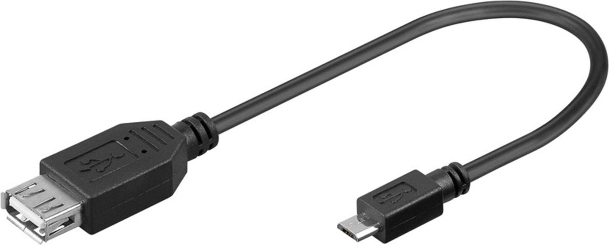 Goobay 0.2m USB 2.0 A/Micro-B USB-kabel 0